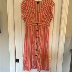Striped Button-Down Dress